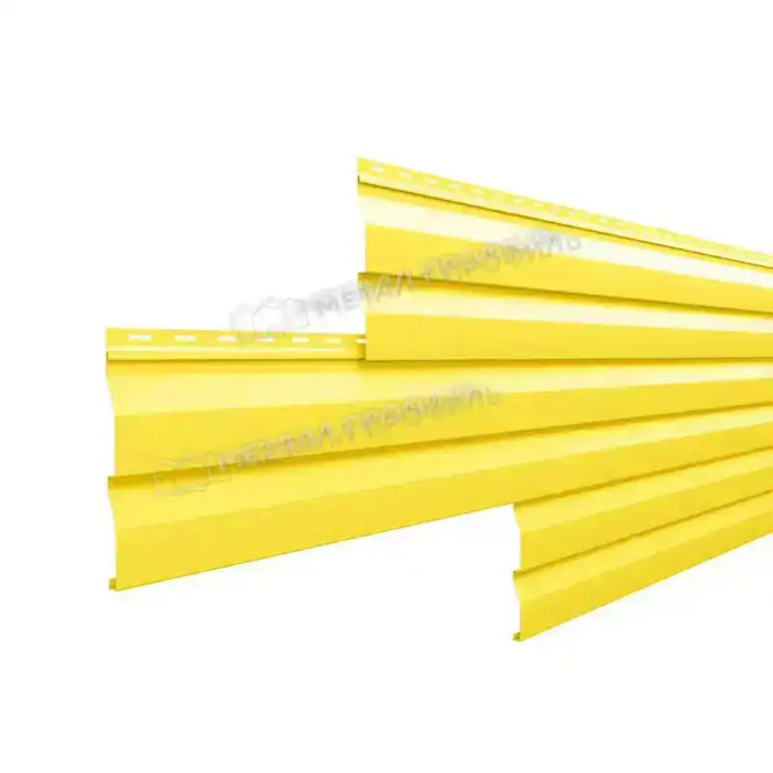 Металлический сайдинг Металл-Профиль ПЭ RAL 1018 Желтый цинк